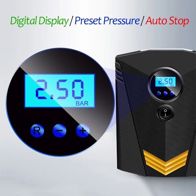 digital car tire inflator, view 9 - MRSLM