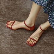 Square toe high heel sandals, view 29 - MRSLM