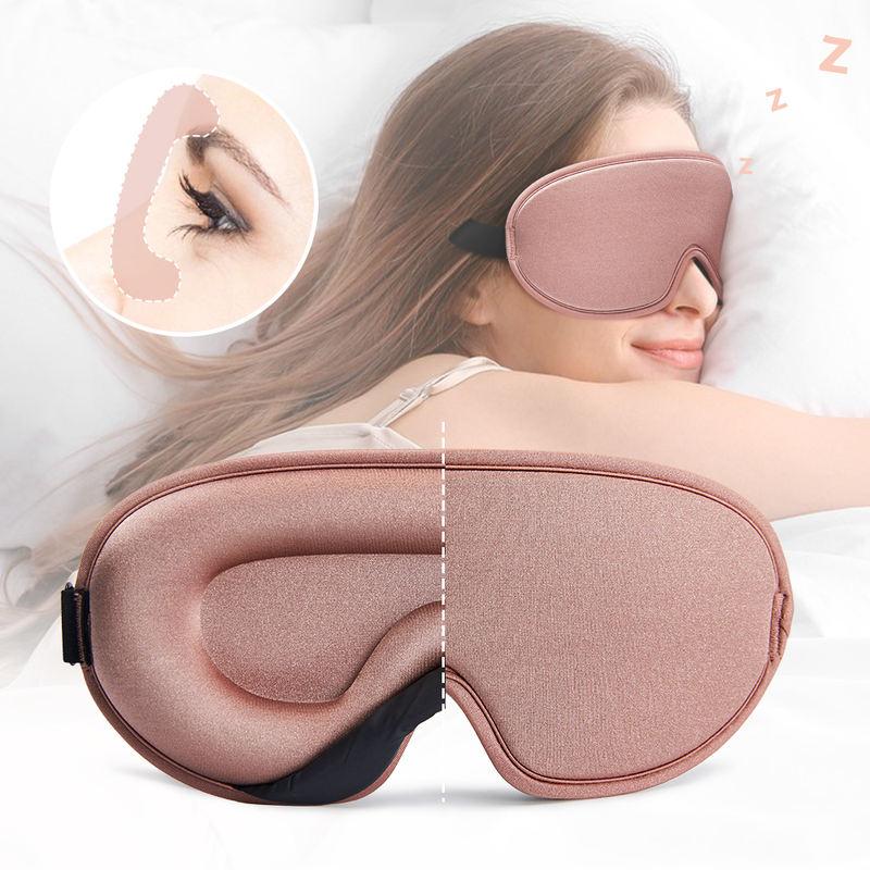 Seiden-3D-konturierte Schlafmaske