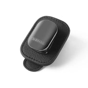 Leather sun visor car glasses clip, view 2 - MRSLM