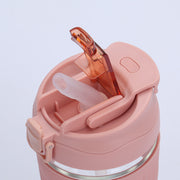 portable glass water bottle with straw, view 9 - MRSLM