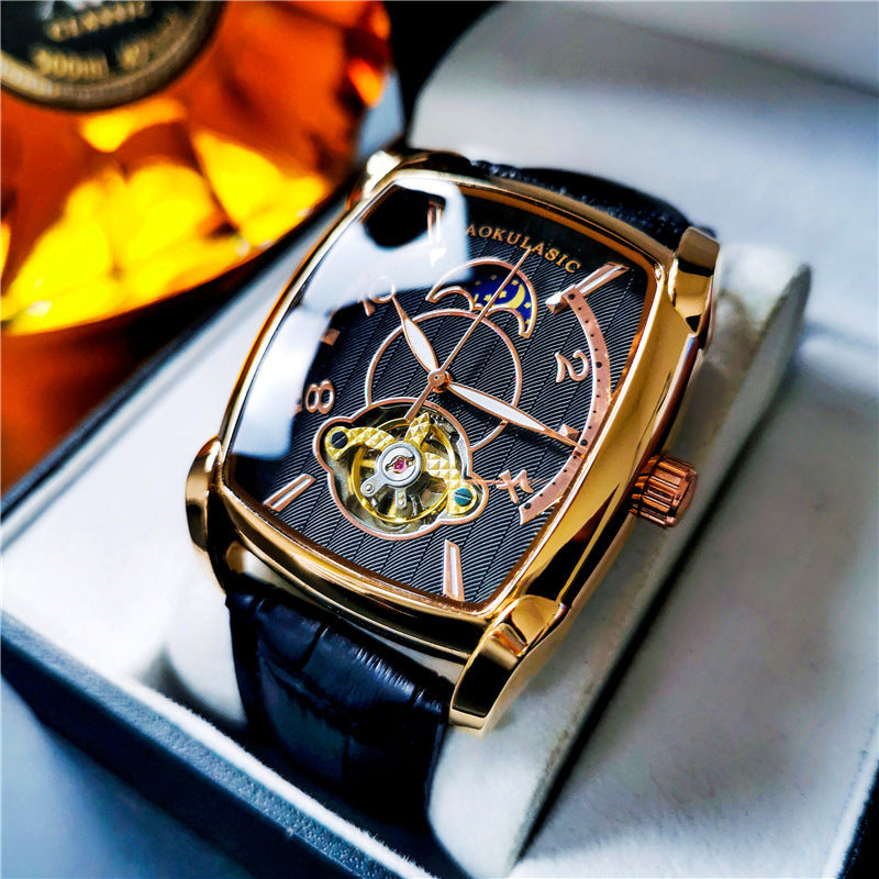 men's large dial automatic watch, view 5 - MRSLM