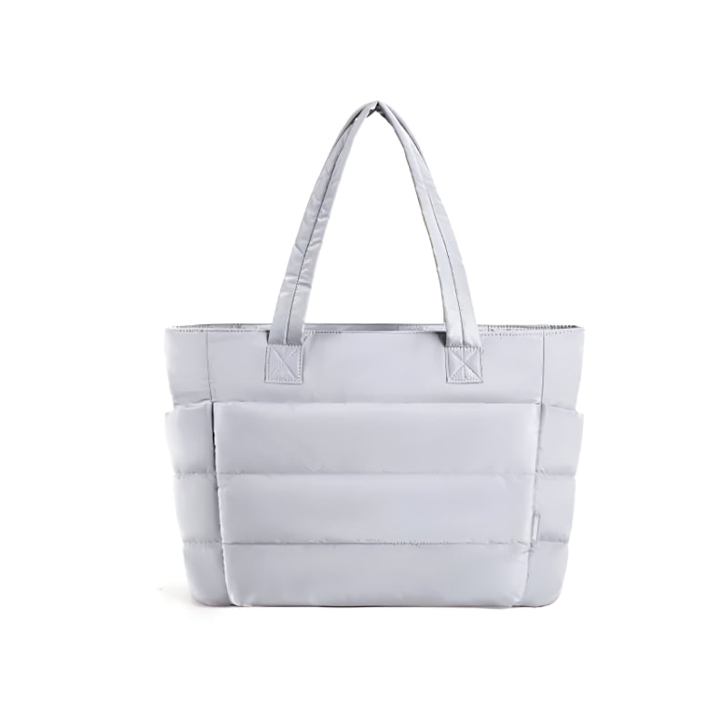big square quilted tote bag, view 2 - MRSLM