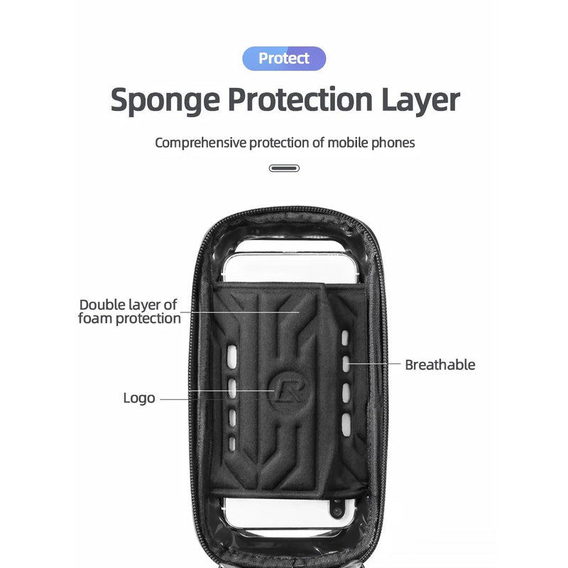 waterproof bike phone bag, view 8 - MRSLM