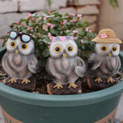 owl resin decoration set, view 4 - MRSLM