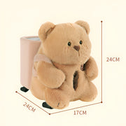 cute bear car tissue box and trash can, view 7 - MRSLM