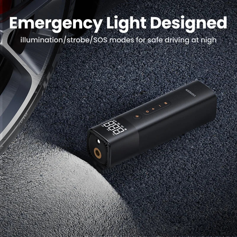 portable car air pump with lcd display, view 4 - MRSLM