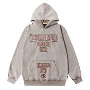 letter patch embroidered hoodie - MRSLM