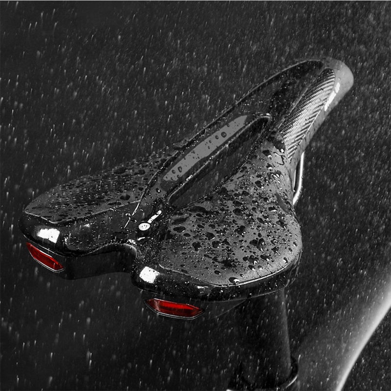 Shock-absorbing bike saddle with taillight, view 5 - MRSLM