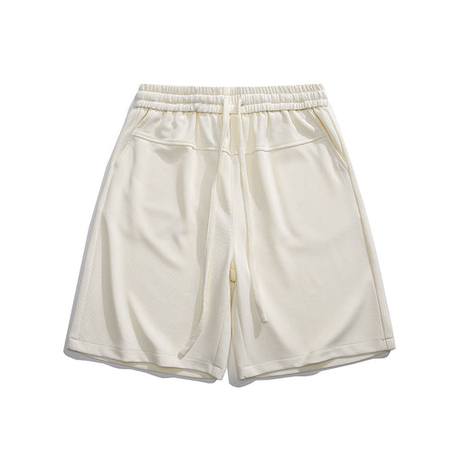 men's drawstring loose straight shorts, view 3 - MRSLM