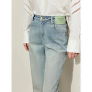 retro wide-leg women's denim pants, view 6 - MRSLM