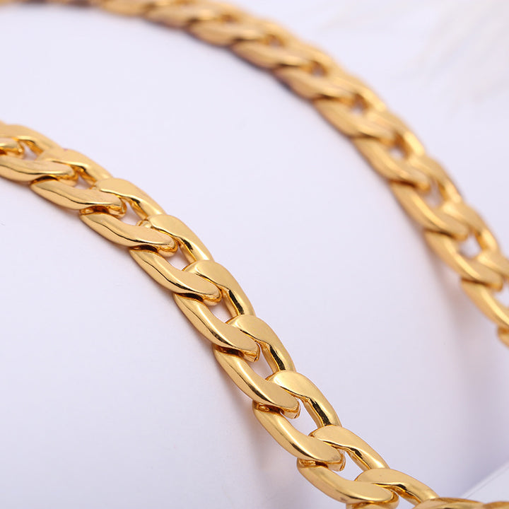 Yunjin NK Necklace NK Chain Plated 18K Gold Necklace Men's