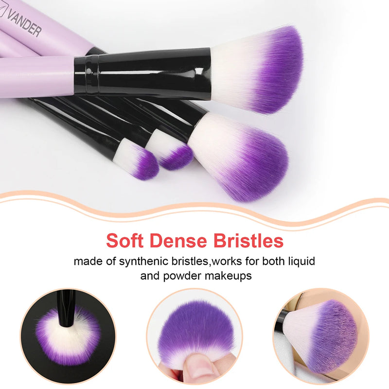 8-piece makeup brush set, view 13 - MRSLM