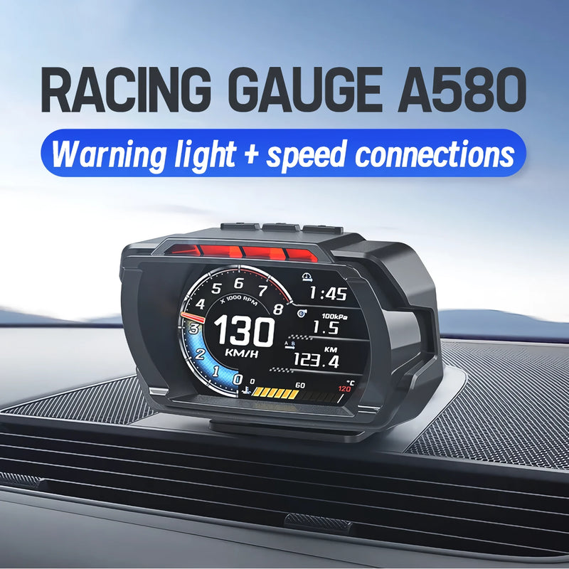 digital HUD car speedometer, view 3 - MRSLM