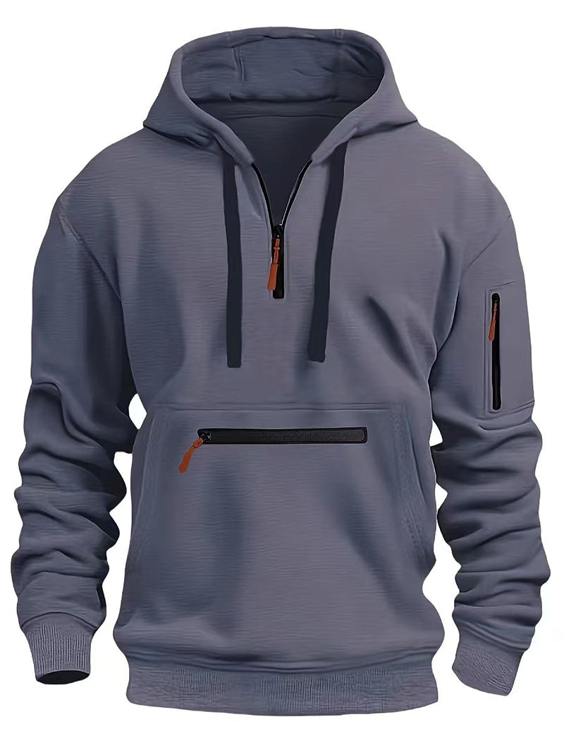 Jaqueta esportiva casual masculina de manga comprida