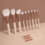 12-piece professional makeup brush set, view 3 - MRSLM