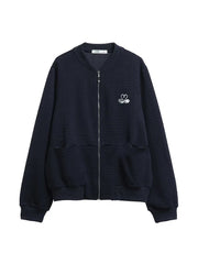 royal blue embroidered short jacket, view 7 - MRSLM