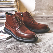 men's vintage leather ankle boots, view 6 - MRSLM