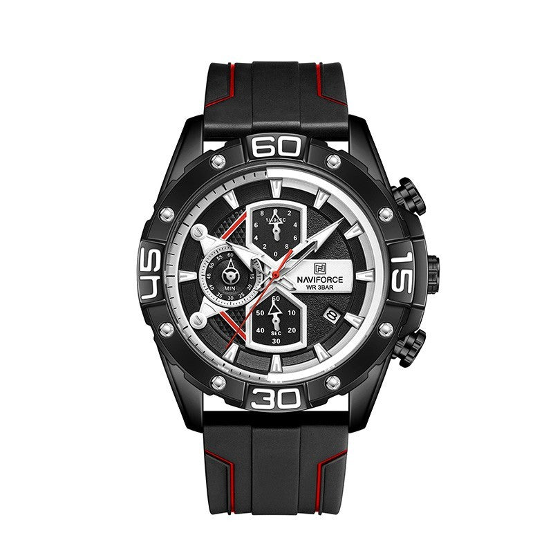 men's fashion quartz watch 46mm, view 2 - MRSLM