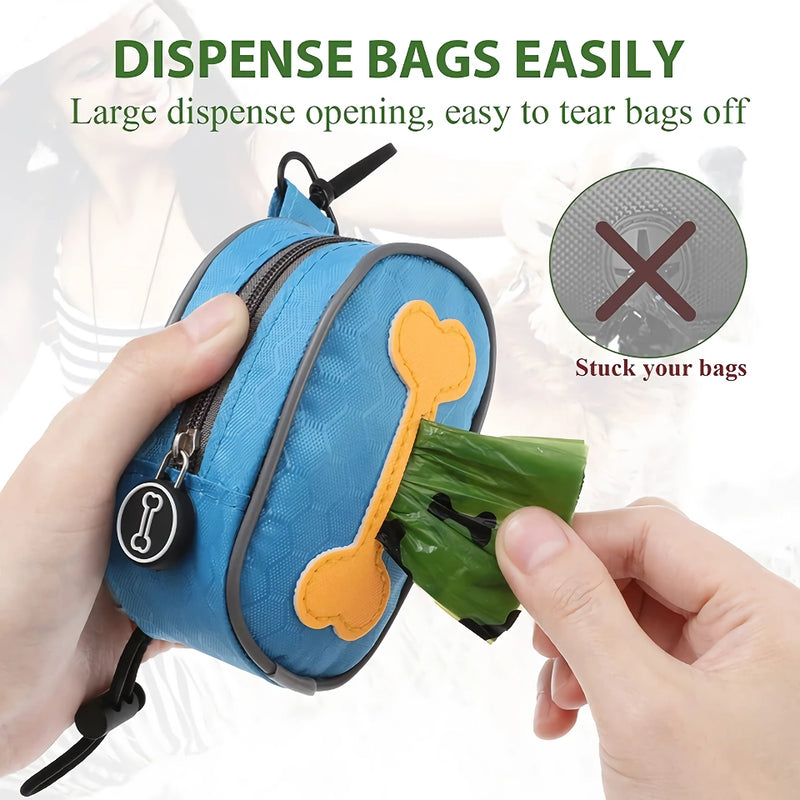 dog poop bag holder for leash, view 5 - MRSLM