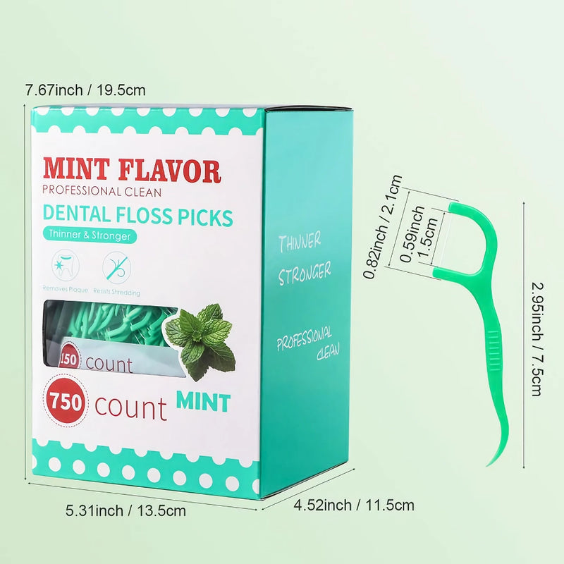 mint fresh portable dental floss sticks, view 11 - MRSLM