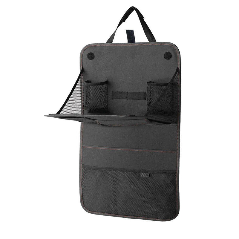 car seat back organizer with foldable tray, view 6 - MRSLM