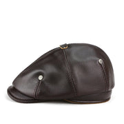 British retro men's leather beret, view 4 - MRSLM