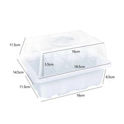 12-cell seedling tray with humidity dome, view 2 - MRSLM