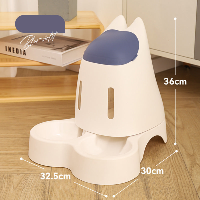 automatic pet feeder and water dispenser, view 4 - MRSLM
