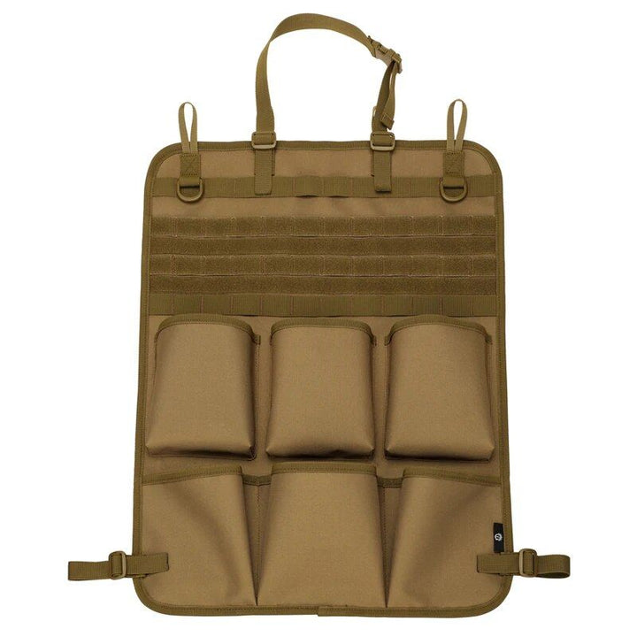 Multifunctional Camo Car Seat Back Organizer - Tactical Storage Bag with MOLLE System