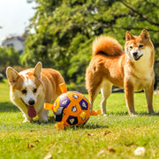 dog football toy with grab tabs, view 7 - MRSLM