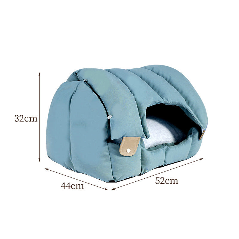 arched cat cave bed, view 2 - MRSLM