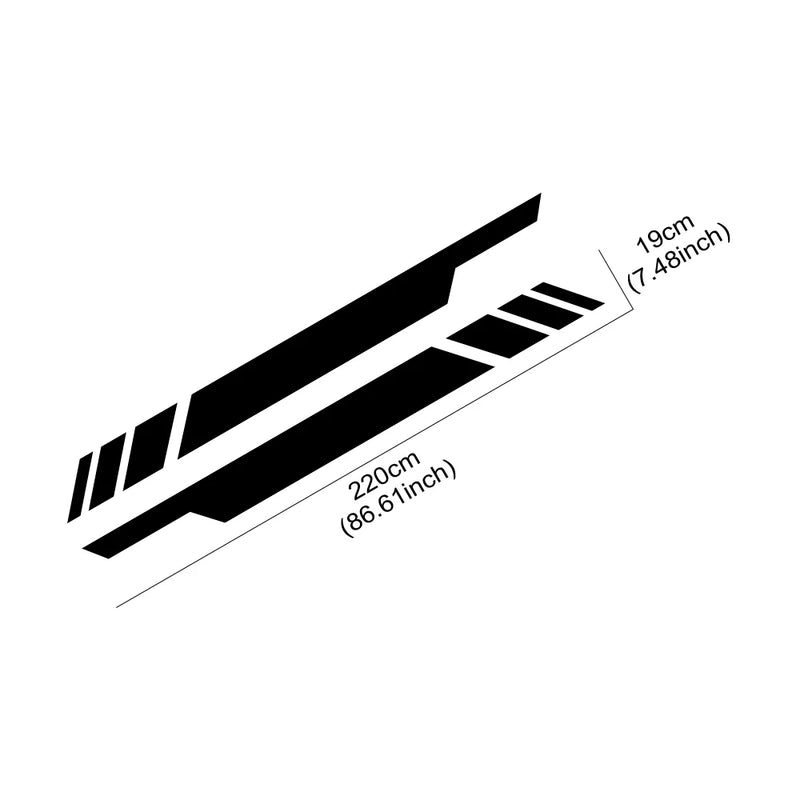 custom vinyl truck side stripes, view 15 - MRSLM