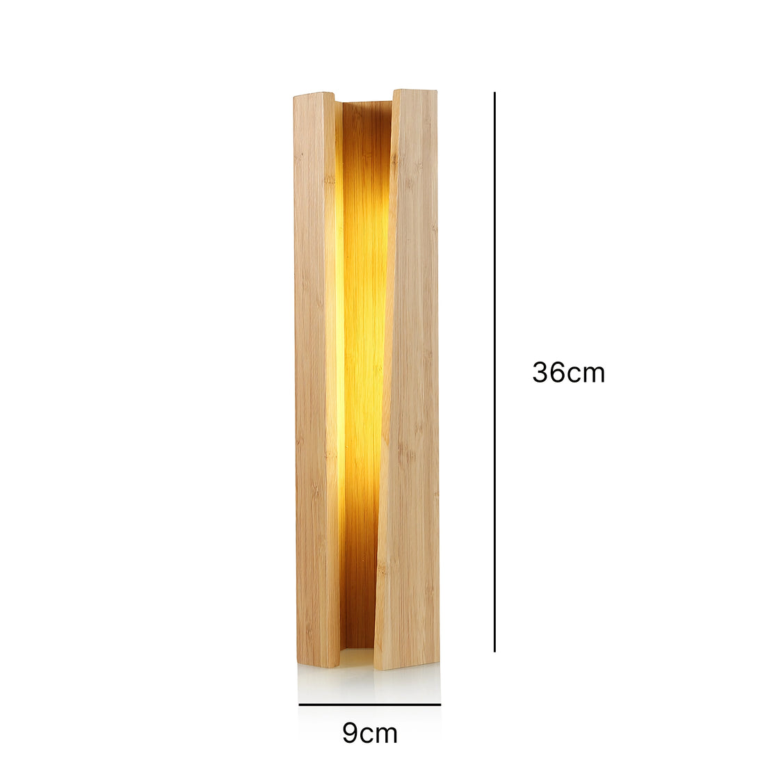 Elegant Bamboo LED Table Lamp - Soft Bedside Light