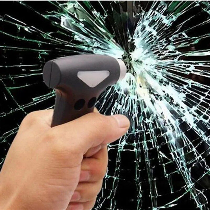 Compact 2-in-1 Car Safety Hammer & Seatbelt Cutter