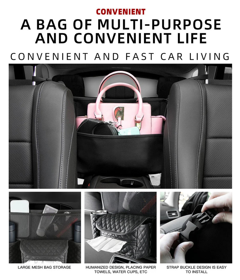 car leather storage organizer, view 8 - MRSLM