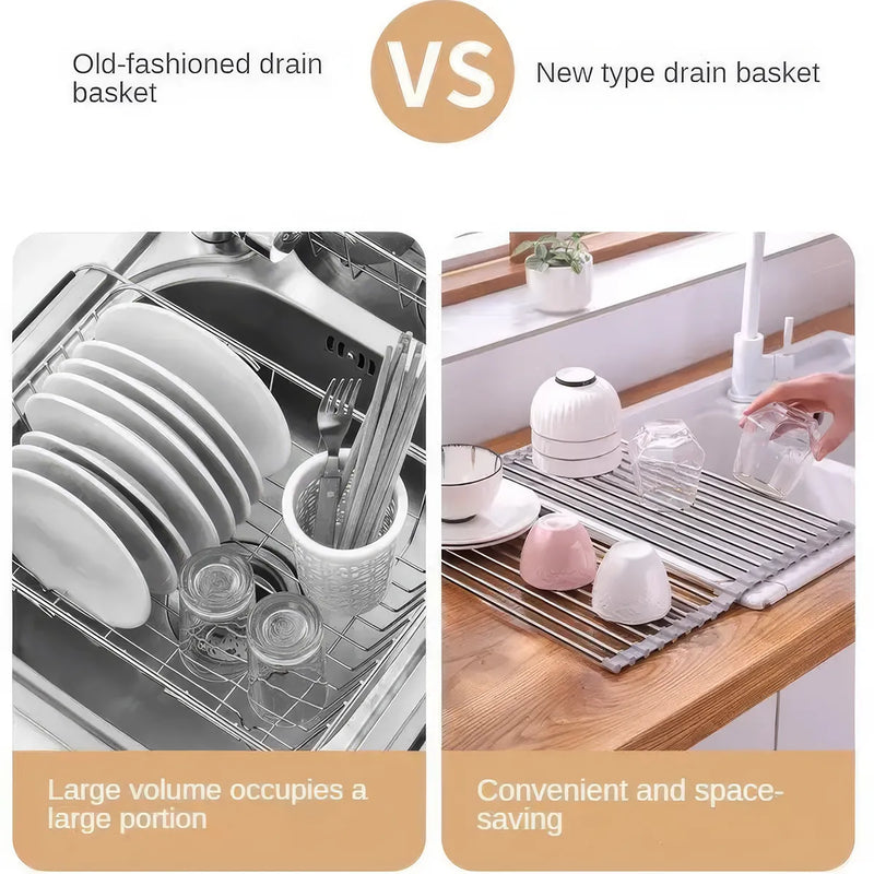 stainless steel sink draining rack, view 10 - MRSLM