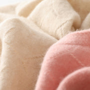 100% goat cashmere knitted scarf, view 9 - MRSLM