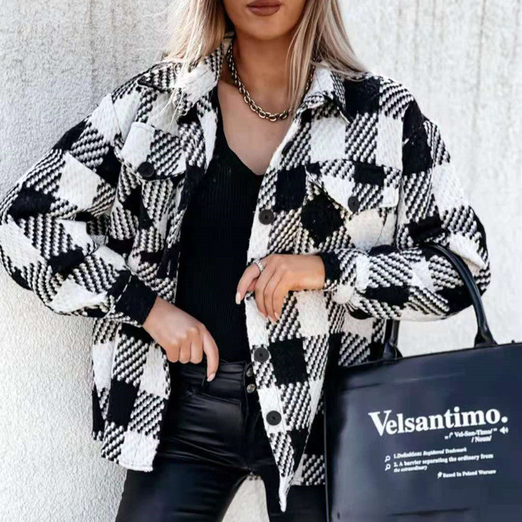 Women's plaid shirt jacket - MRSLM
