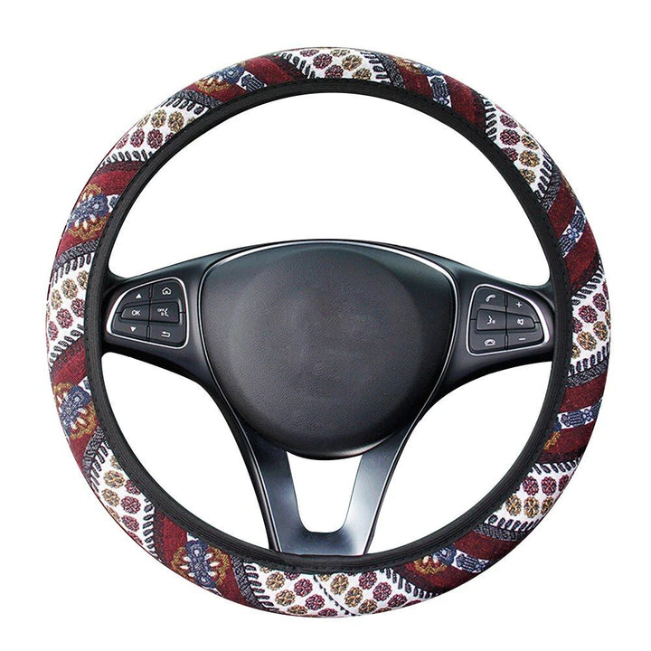 Boho Cotton Steering Wheel Cover