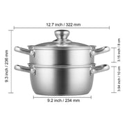 stainless steel steamer pot, view 2 - MRSLM