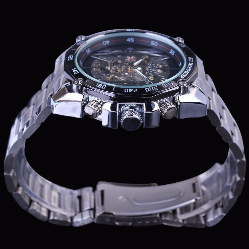 European American Style Men's Fashion Casual Hollow Mechanical Watch Movement