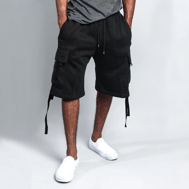 men's multi-pocket cargo shorts, view 3 - MRSLM