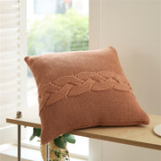nordic twist knitted pillow case, view 5 - MRSLM