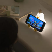 charming duck night light with flower, view 6 - MRSLM