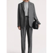 womens woolen blazer, view 3 - MRSLM