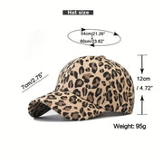 leopard print baseball cap, view 7 - MRSLM