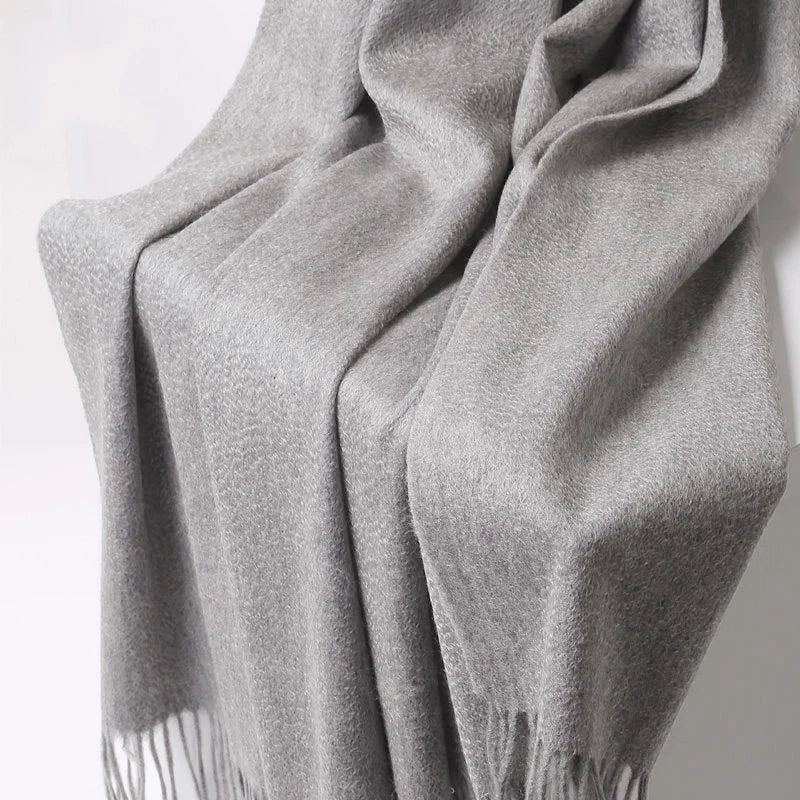 Cachecol de inverno em cashmere
