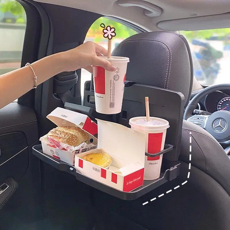Foldable car back seat tray, view 3 - MRSLM