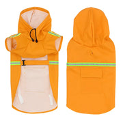 waterproof hooded dog raincoat, view 2 - MRSLM